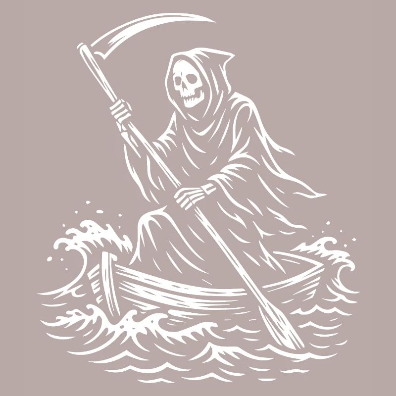 Conception de bateau Macabre Grim Reaper