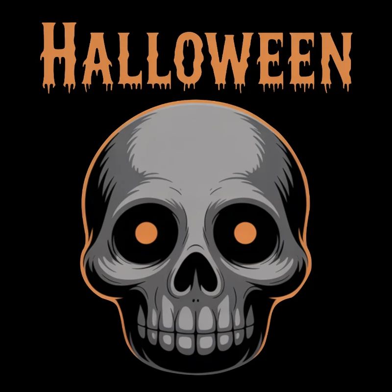 Graphique de crâne d’Halloween