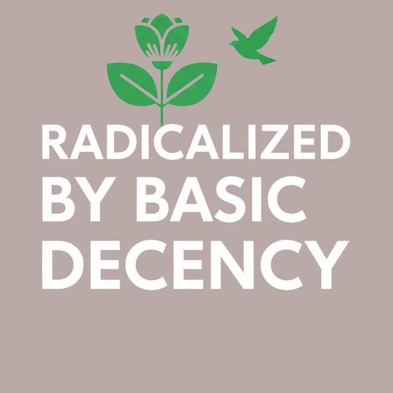 Radicalisé par la déclaration de décence de base sur le décalcomanie de chemise