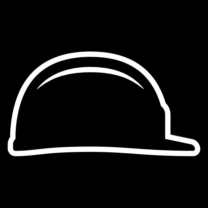 Construction helmet Outline