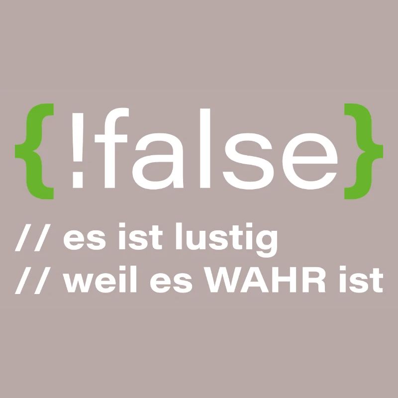 false - Lustiger Programmierer Spruch