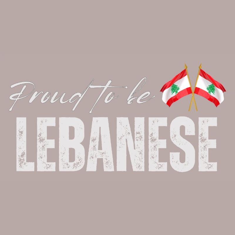 Libanese stolz, ich liebe den Libanon
