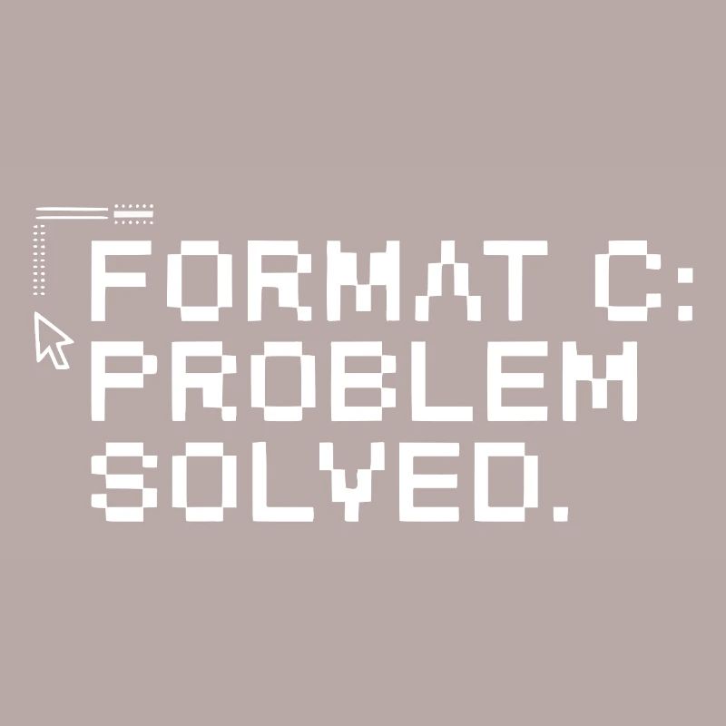 Format c: problem solved.