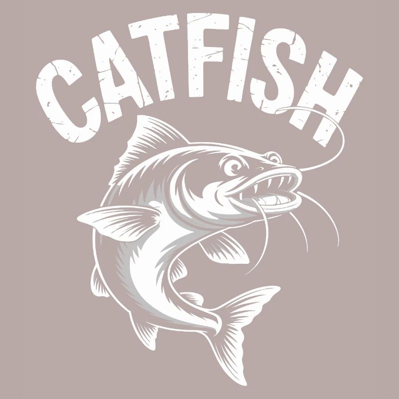 Conception de pêche d’aventure au poisson-chat