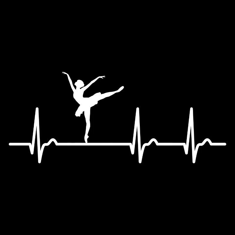 Courbe ECG - courbe cardiaque - pouls - ballet - art