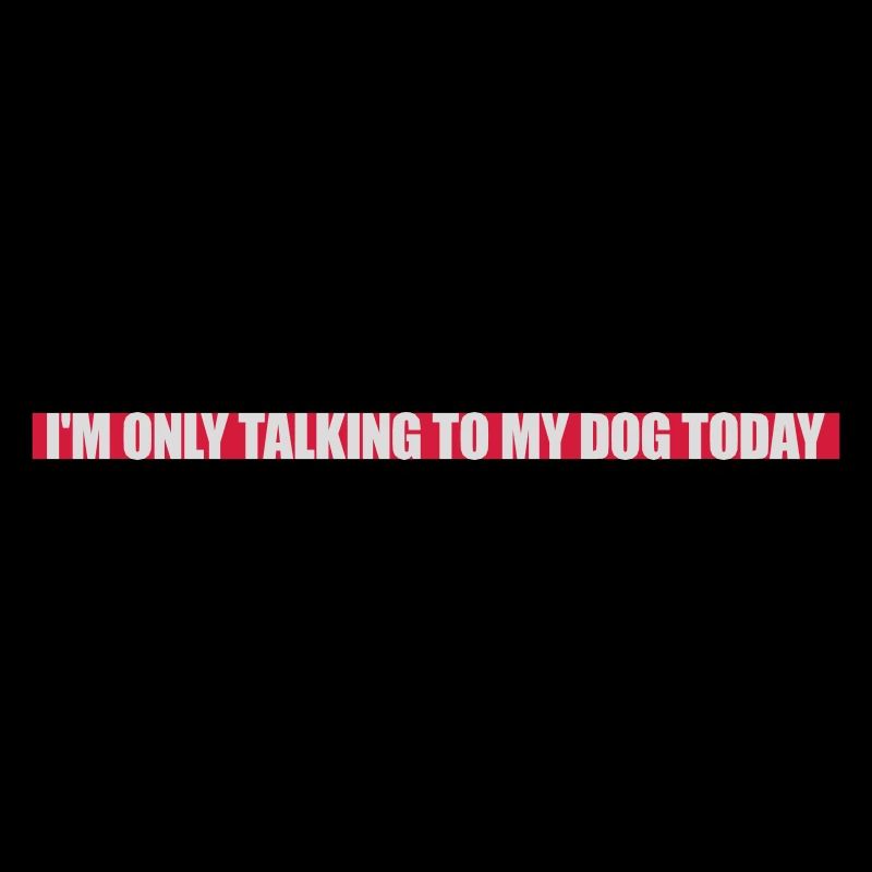 only talking to dog