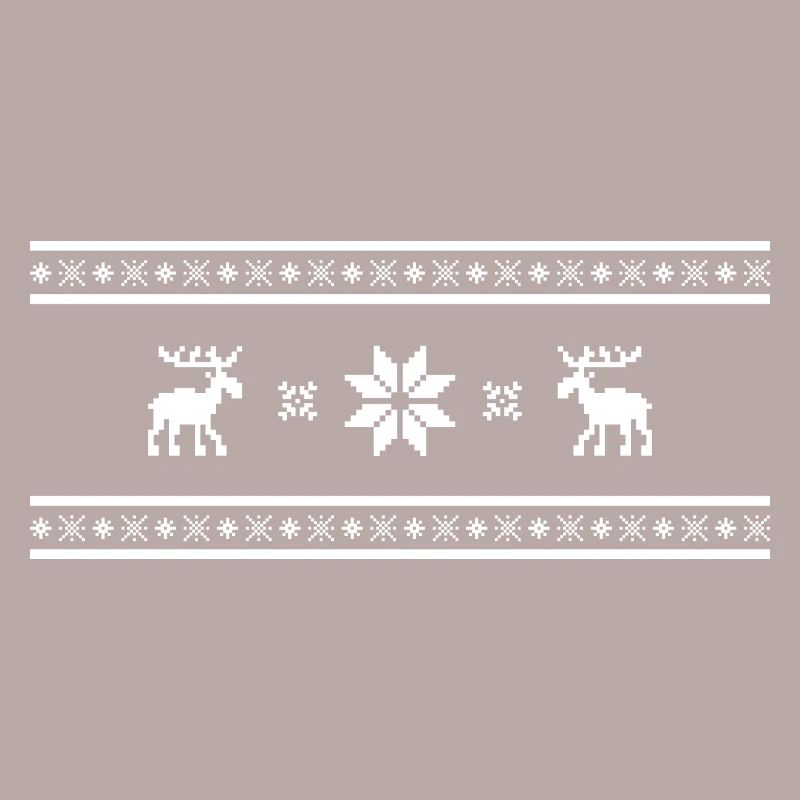 Weihnachtspullover - Elch - Schnee - Winter