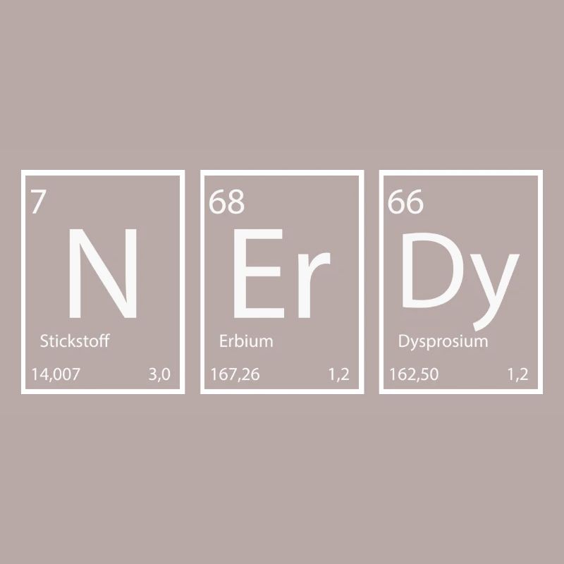Nerdy Nerd Sprüche Elemente