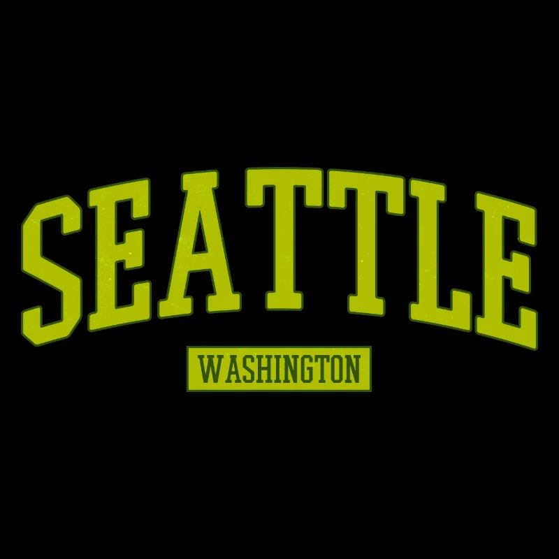Seattle Washington Schriftzug