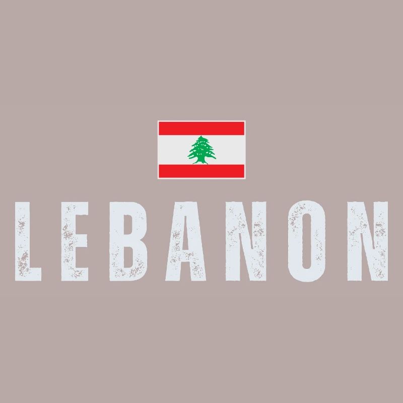 Stolzer Libanese, Flagge des Libanon