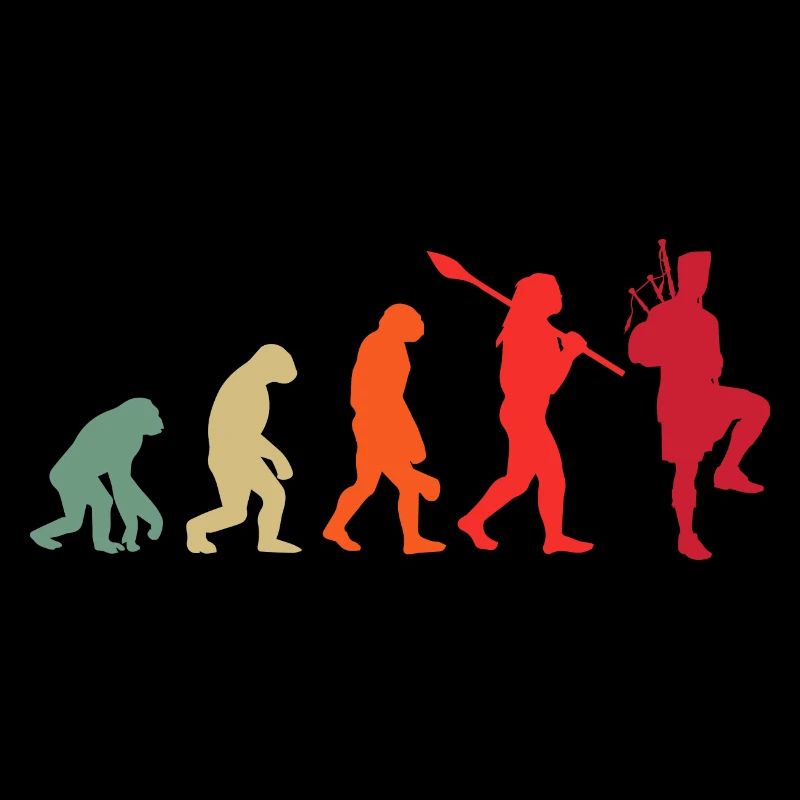 Vintage Dudelsack Sackpfeife Evolution Dudelsack