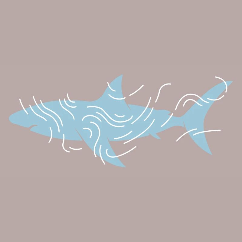 Requin et filets d'eau