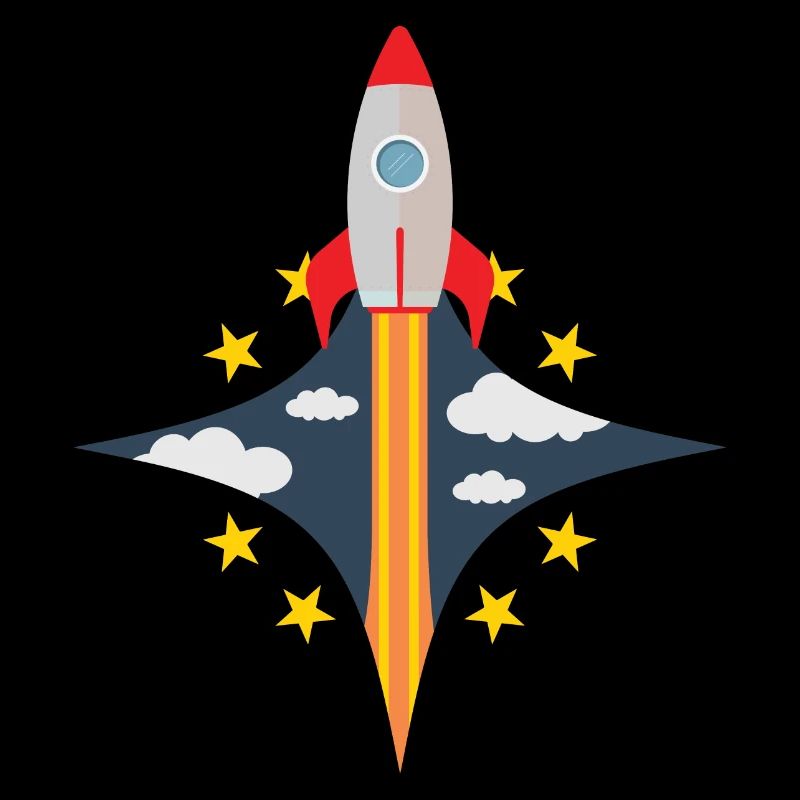 Fusée - Galaxie Spatiale Astronaute spatial