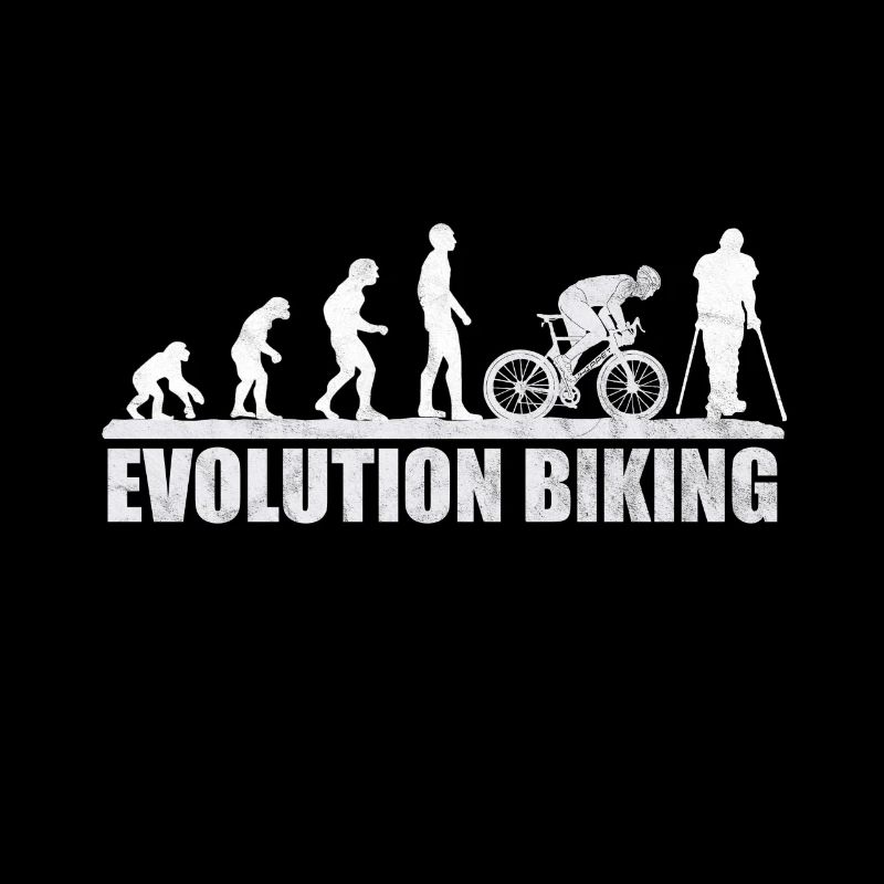 Fahrrad Evolution Radler Radfahrer