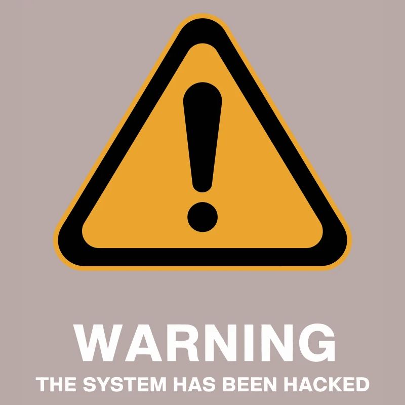 Warnsymbol für gehackte Systeme
