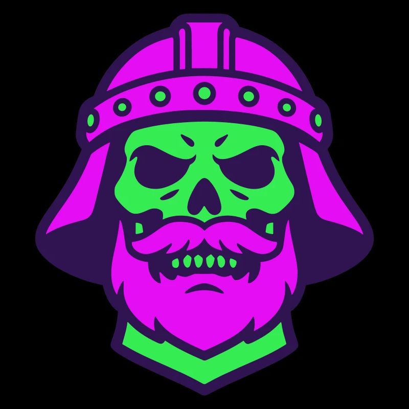 Skull Warrior Pop Art