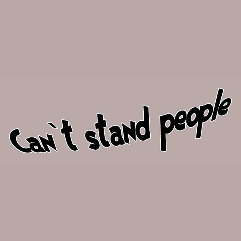 Je ne supporte pas les gens