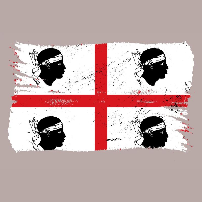 Drapeau de la Sardaigne Drapeau sarde Drapeau de la Sardaigne