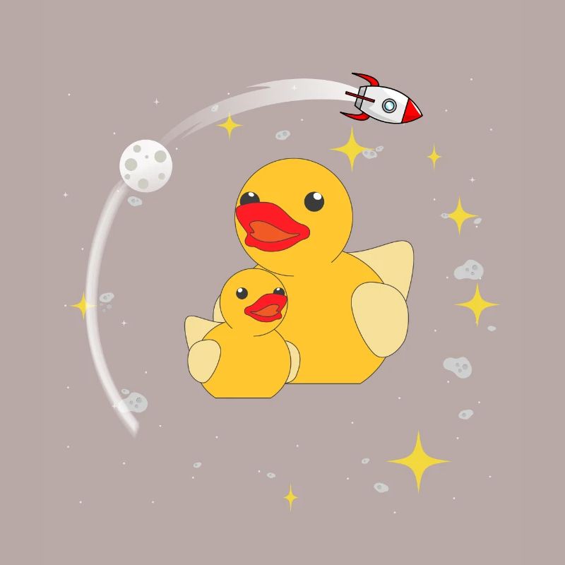 Space Ducks Astronaut Space Fusée spatiale