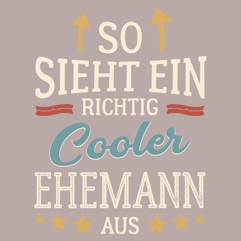 So sieht ein cooler Ehemann aus Partner Gatte