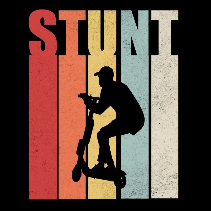 Stunt Scooter Roller Rollerfahrer Geschenk