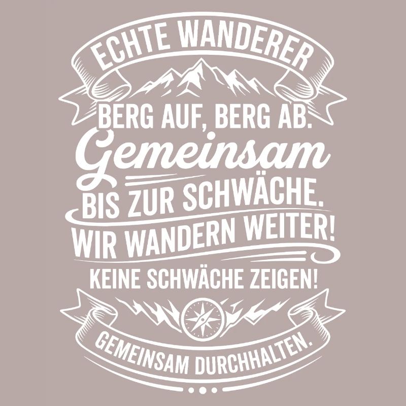 Echte Wanderer Gemeinsam Weiter