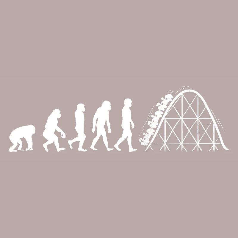 Roller coaster evolution adrenaline amusement park