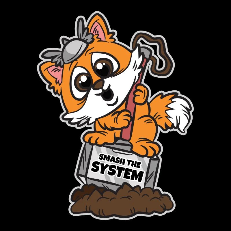Smash the system anarchist Corgi
