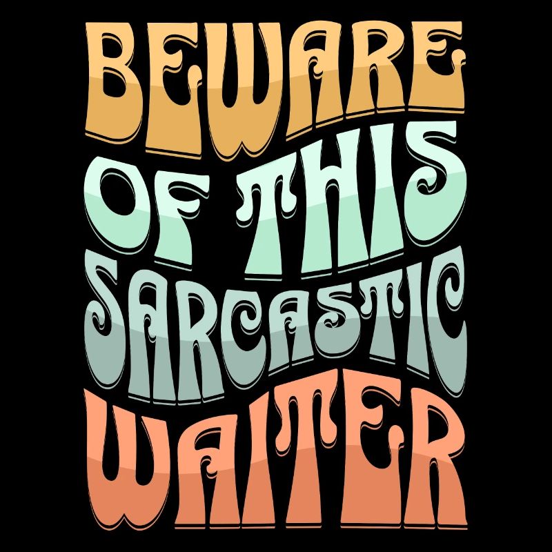 Sarkastischer Kellner Sarkasmus