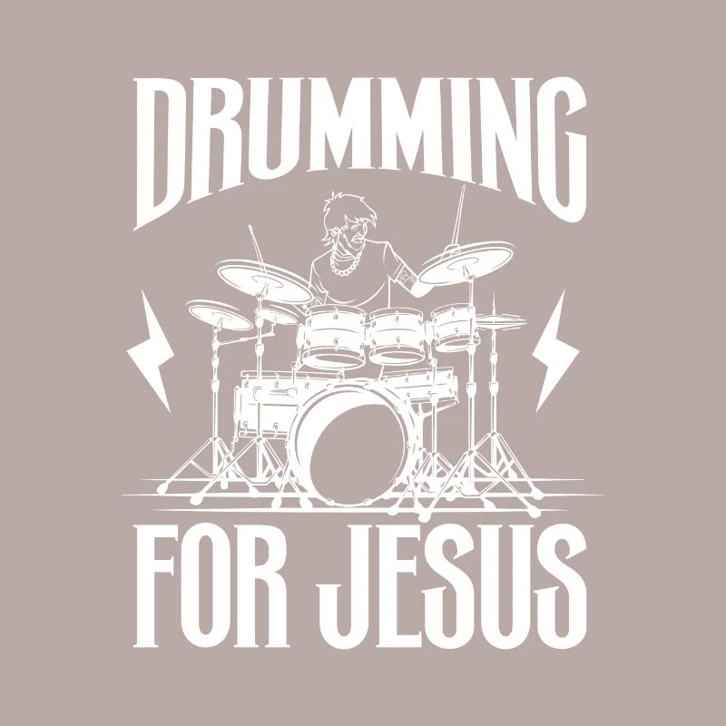 Drum Player Jesus Drum set Pick Jesus Drums Player
