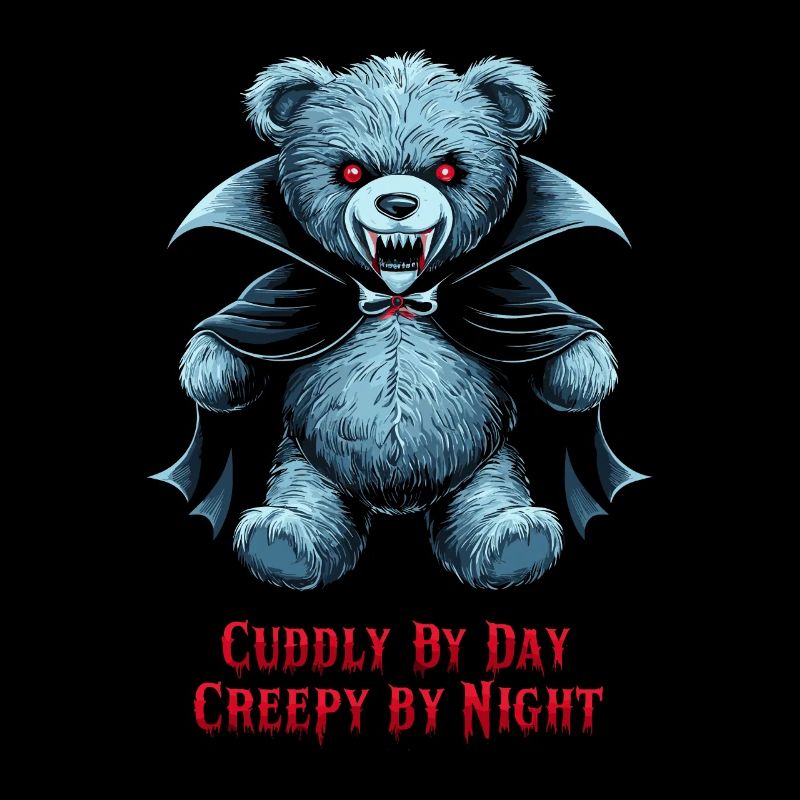 Horror Teddy Bear Clawing Through The Night Horror