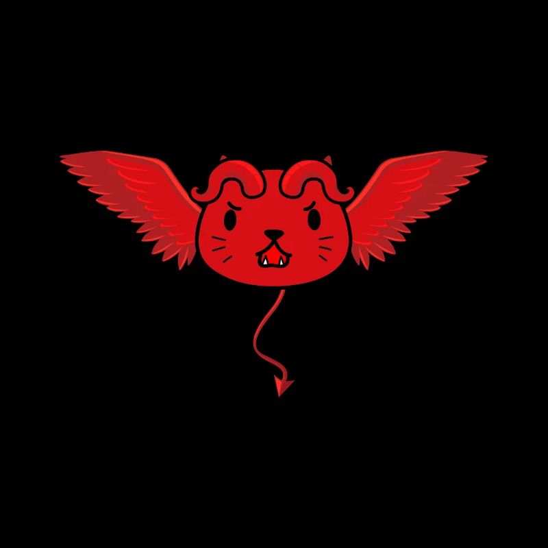 Mignon chat diable