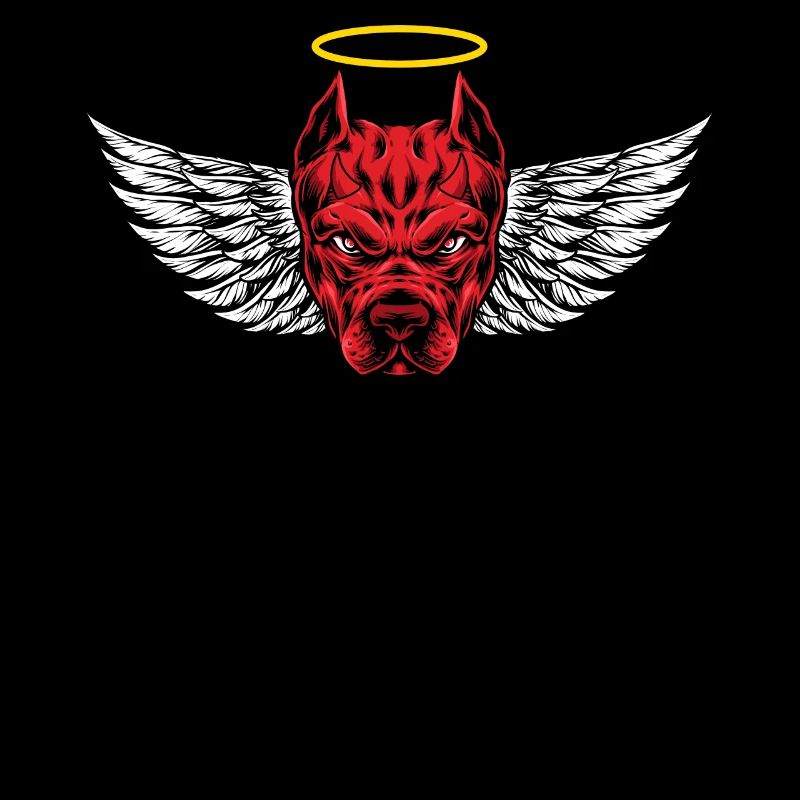 Angry Devil Pitbull Dog T-Shirt