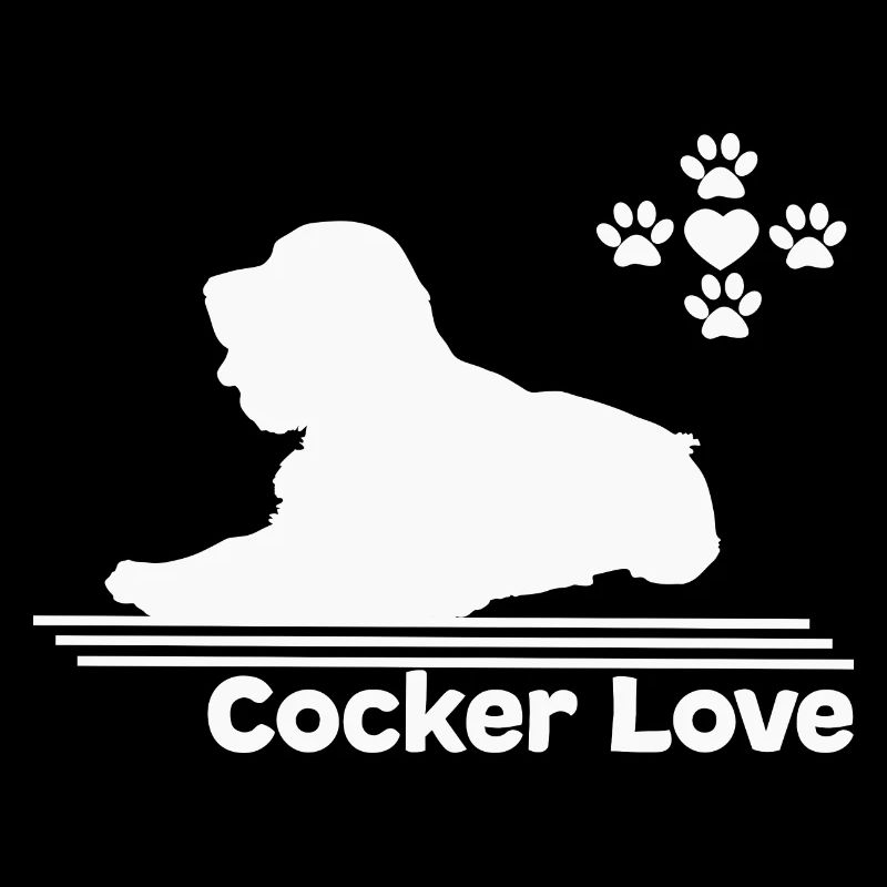 Silhouette de cocker