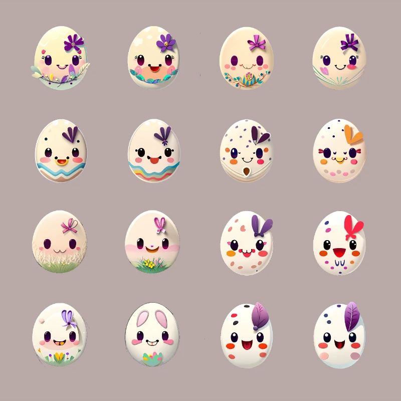 Easter Egg with Face Easter Eggs Character