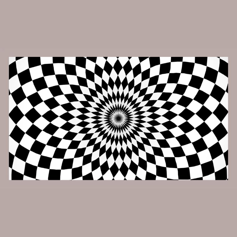 Optical Vortex Checker Illusion