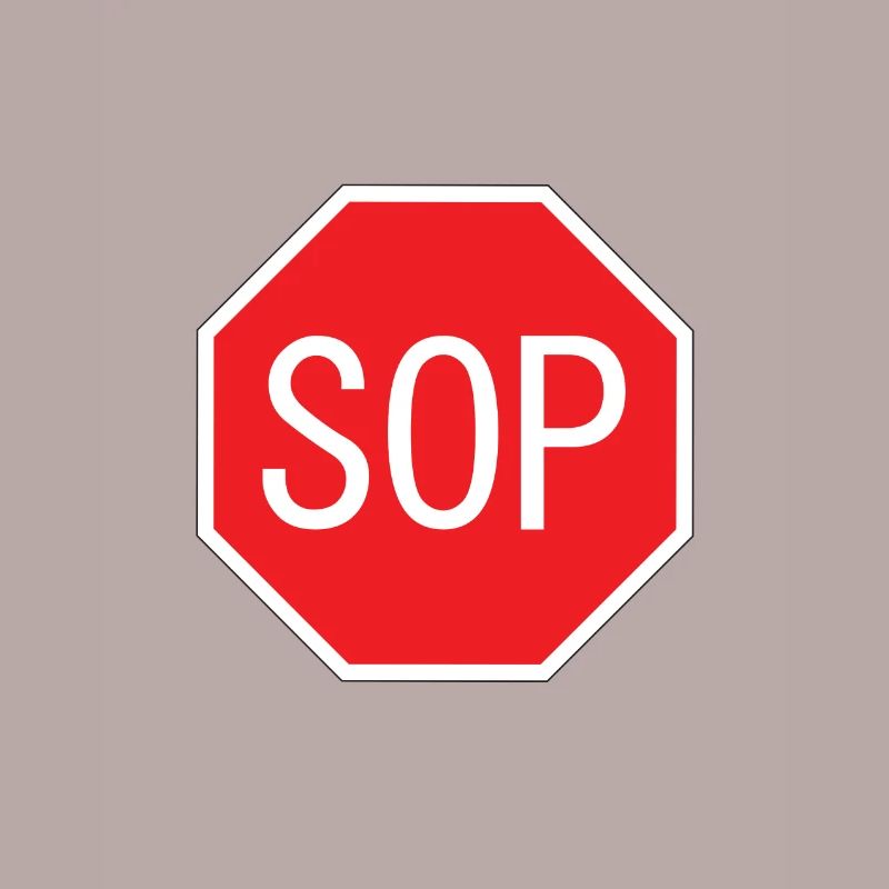 SOP Schild