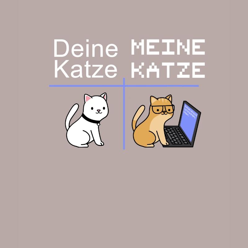 Nerd Informatiker mit Katze Geschenk IT Katzen