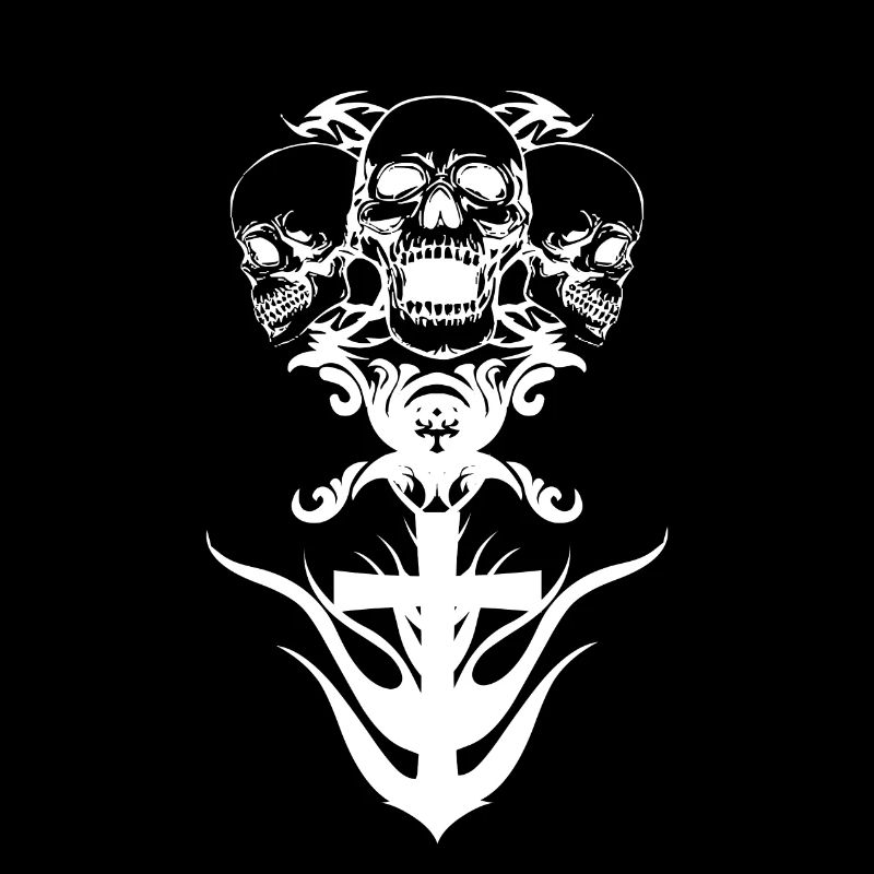 Croix avec tête de mort