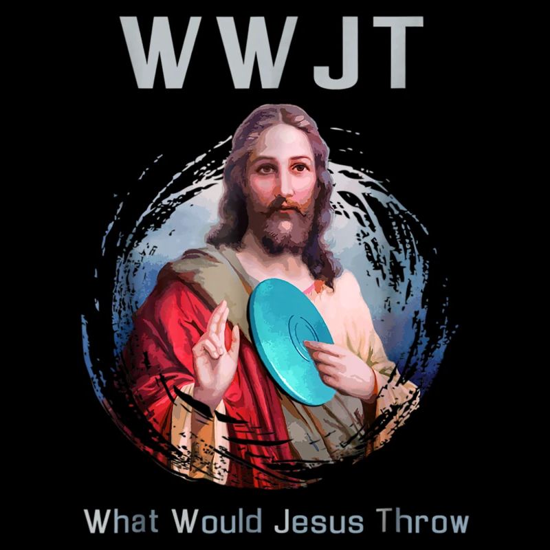 Funny Disc Golf Frisbee Jesus Gift