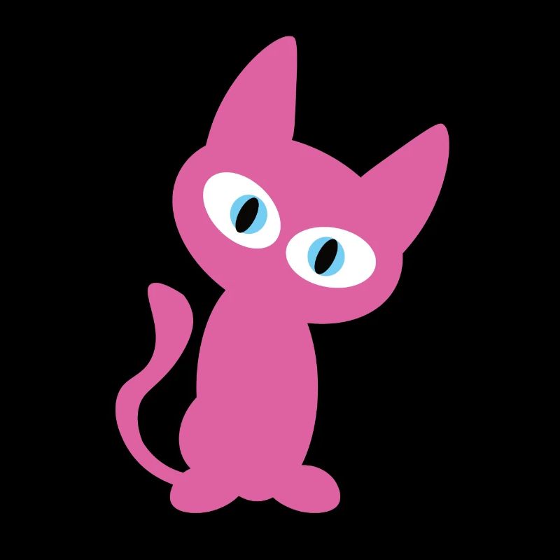Pink / Pink Cat - le design de chat cool