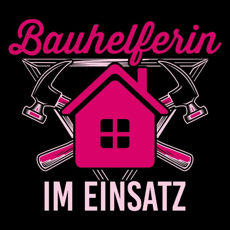 Bauhelferin im Einsatz Hausbau