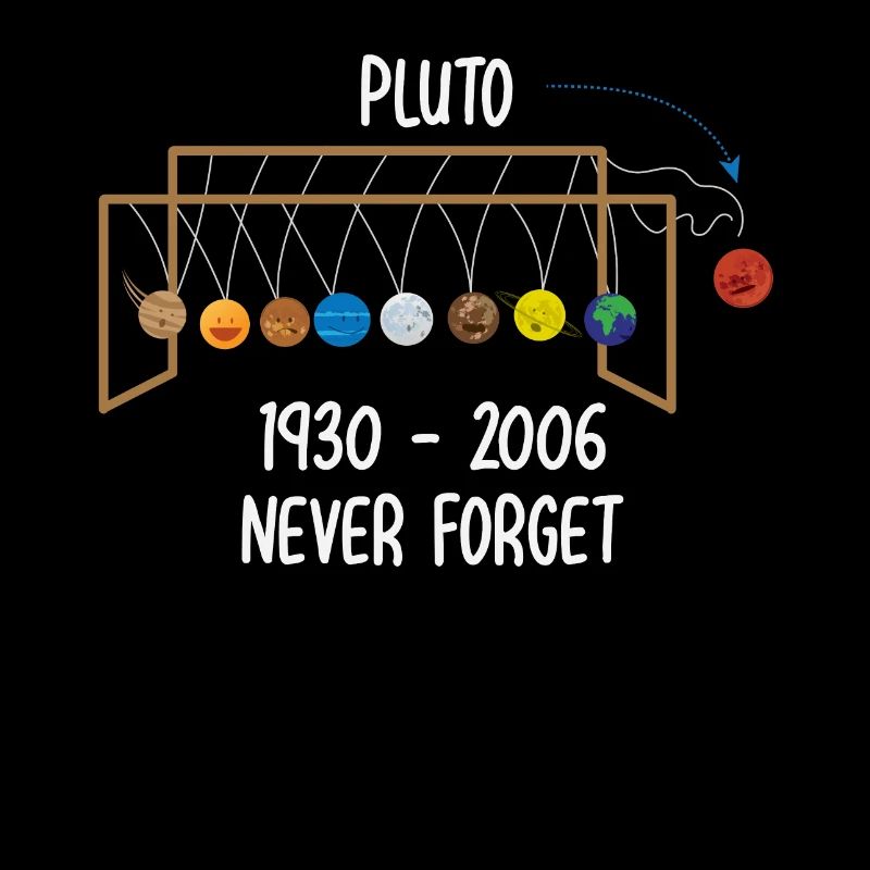 N'oubliez jamais le cadeau RIP Pluto Planet Space de RIP