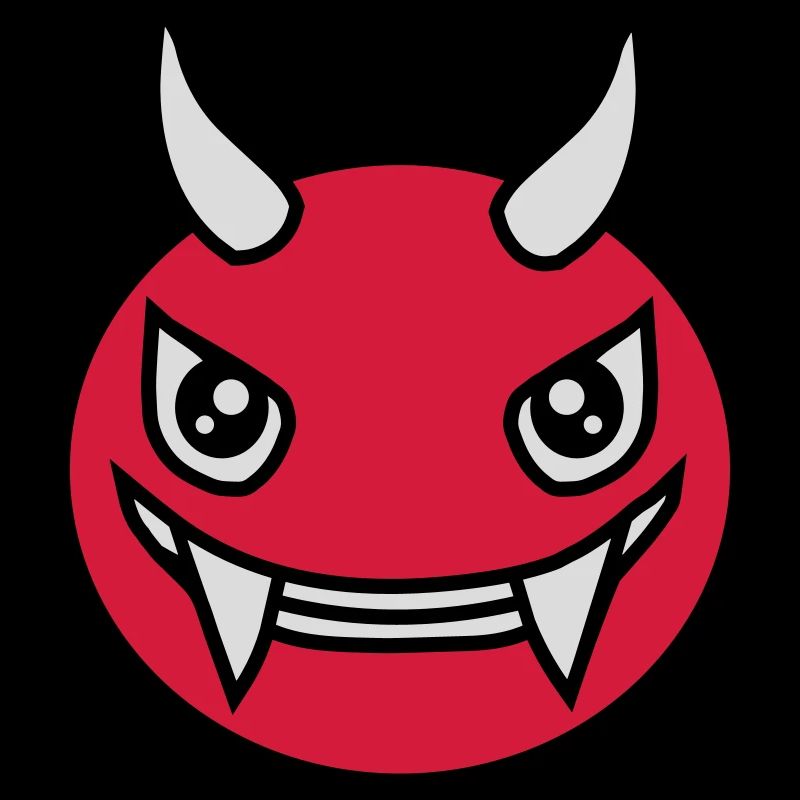 Devil Monster Design Face