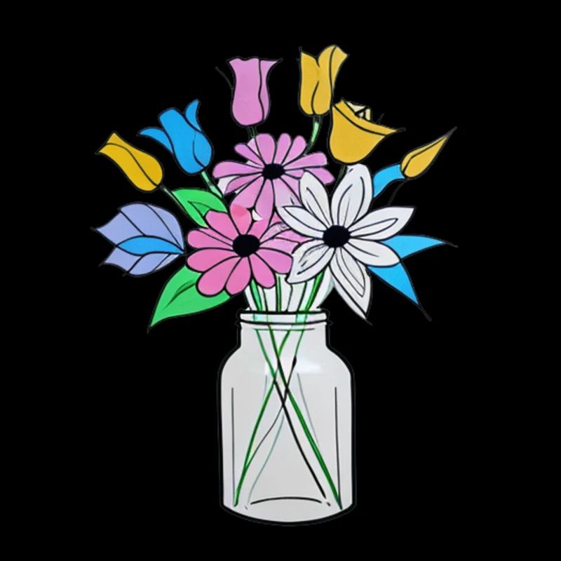 Beau mélange de fleurs