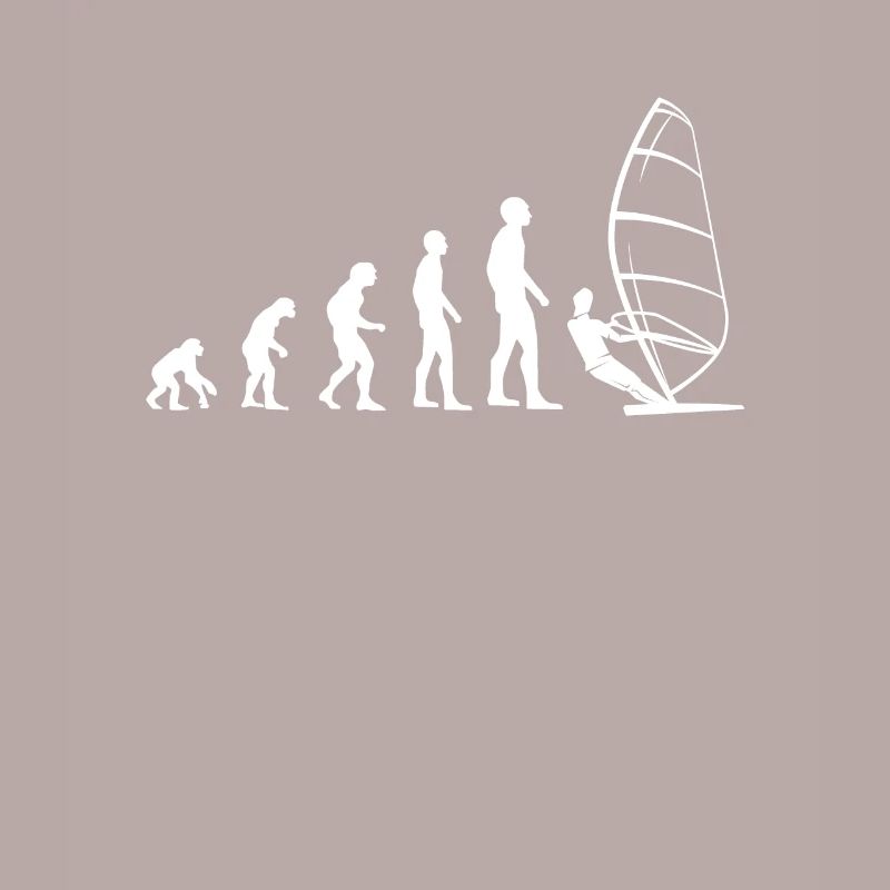 evolution windsurfing humor snowboarder man