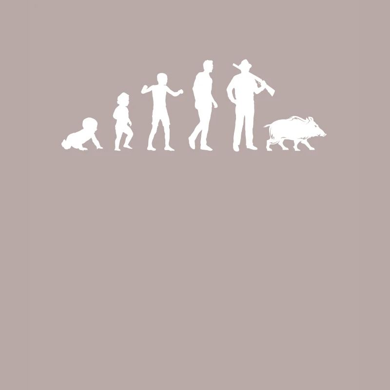 evolution hunter humor hunting man grandpa gift