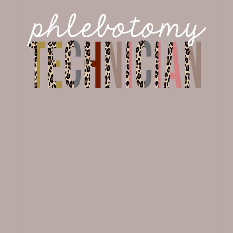 Phlebotomy Technician Leopard Print Funny Gift