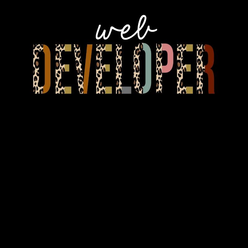 web developer Leopard Print Funny Gift