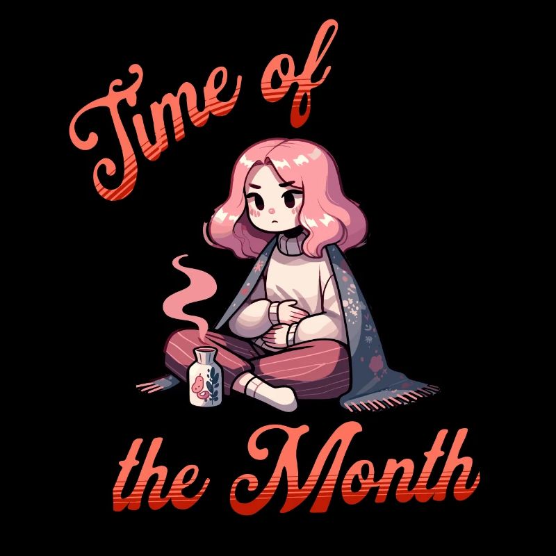 Période du mois Illustration des menstruations